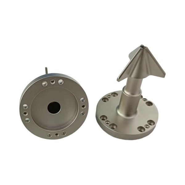 CNC turned and nickel plated stainless steel AISI 304 part