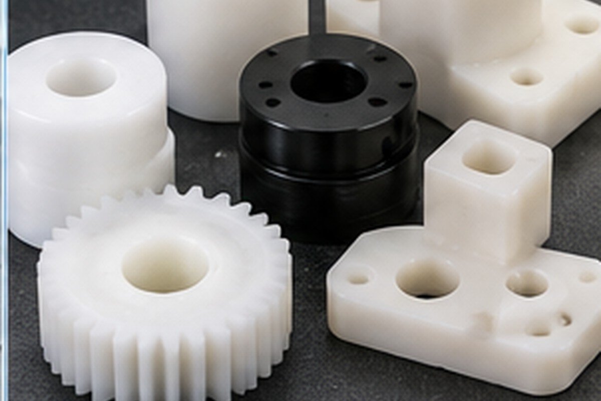Custom Plastic CNC Machining: POM, Nylon and PTFE Components — illustrative precision machining visual